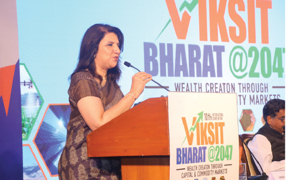 Ms. Latika S Kundu, MD & CEO, MSE, addressed at CPAI’s 10th International Convention on "Viksit Bharat@2047 - Wealth Creation through Capital and Commodity Markets, held in New Delhi on November 9, 2024.